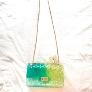 Jelly Green & Yellow Shoulder Bag